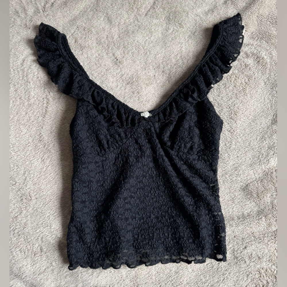 Wild Fable Black Lace Top